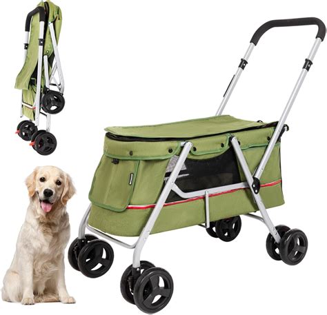 Amazon.com: Betsocci pet Stroller for Small Medium Dogs Cats .